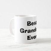 Meilleur. Grand-mère. Jamais. Café Mug (Devant gauche)