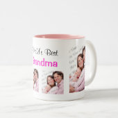 Meilleur grand-mère Photo Mug Pink (Devant droit)