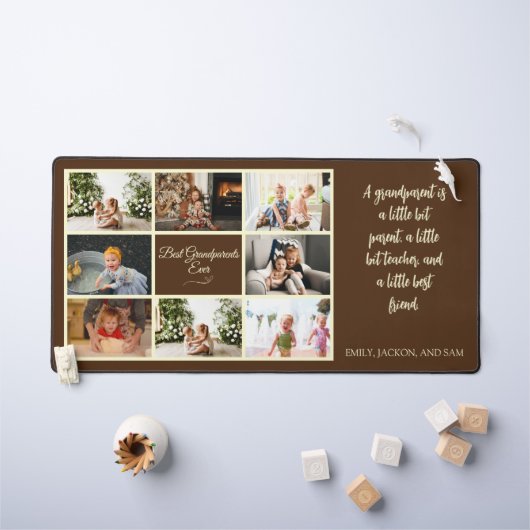 Meilleur Grand-Parents Photo Collage Citation (Tableau pour enfants)
