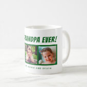 Meilleur grand-père de 3 photos de café Mug (Devant droit)