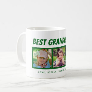 Meilleur grand-père de 3 photos de café Mug