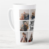 Meilleur Grand-Père Ever 8 Photo Collage Latte Mug (Angle gauche)