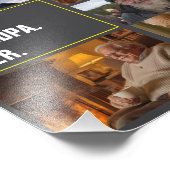 Meilleur grand-père jamais photo Collage et texte  (Coin)