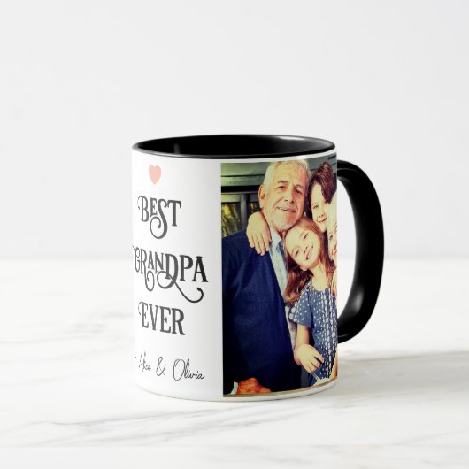 Meilleur grand-père Photo Mug (Devant droit)