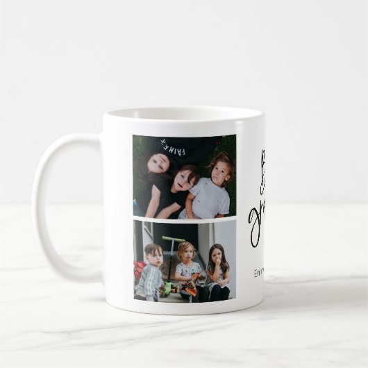 Meilleur grand-père Script moderne Mug photo perso (Gauche)