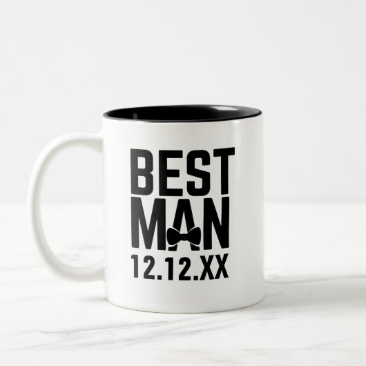 Meilleur Homme Groomsman Gift Coffee Mug (Gauche)
