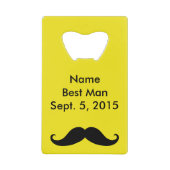 Meilleur Homme Mustache & Costume Carte de crédit (Devant)