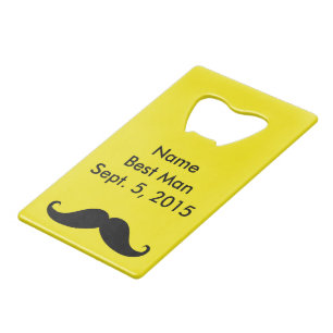 Meilleur Homme Mustache & Costume Carte de crédit