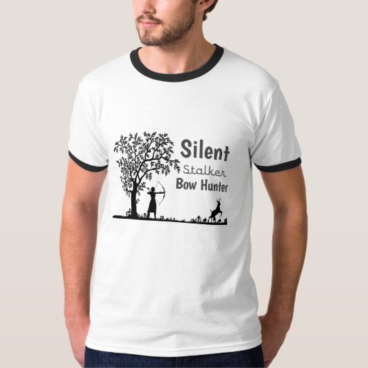 Meilleur Hommes Silen Stalker Bow Hunter T-shirt D (Devant)