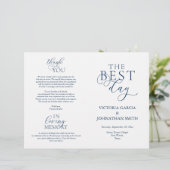 Meilleur Jour, Cérémonie Mariage Programmes pliabl (Debout devant)