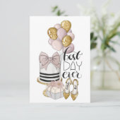 Meilleur Jour Fille Invitation Anniversaire (Debout devant)