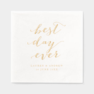Meilleur Jour Jamais Élégant Mariage de calligraph