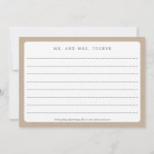 Meilleur Jour Jamais Kraft Merci Carte Note (Dos)