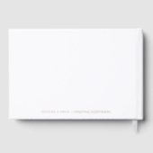 Meilleur jour jamais | Mariage minimal blanc et or (Verso)