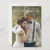 Meilleur jour jamais moderne Mariage Carte de reme (Devant)