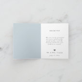 Meilleur Jour Mariage bleu Merci photo (Intérieur)