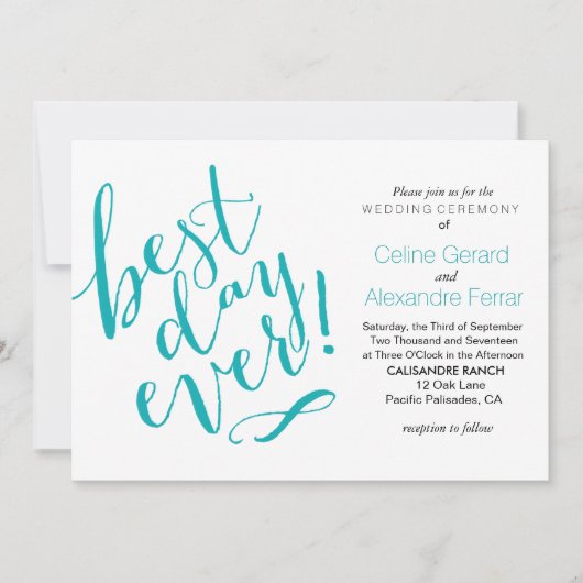 MEILLEUR JOUR POUR TOUS LES Faire-part de mariage (Devant)