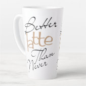 Meilleur Latte Que Jamais Amusant Coffee Latte Mug (Angle gauche)