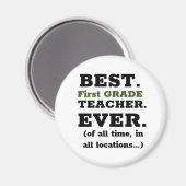 Meilleur Magnet d'enseignants de première année (Recto/Verso)