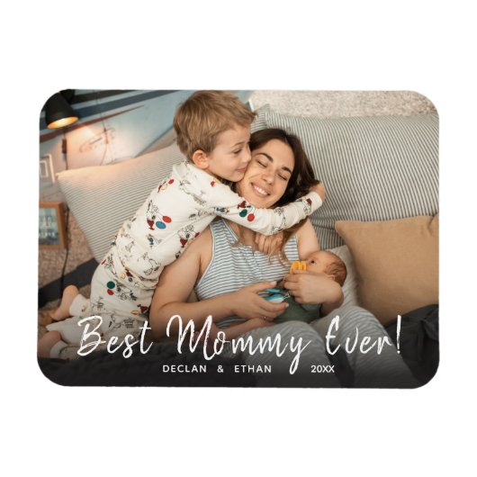Meilleur Magnet photo flexible pour maman (Horizontal)