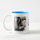 Meilleur Mari 2 Photo Mug à café à deux tons (Gauche)