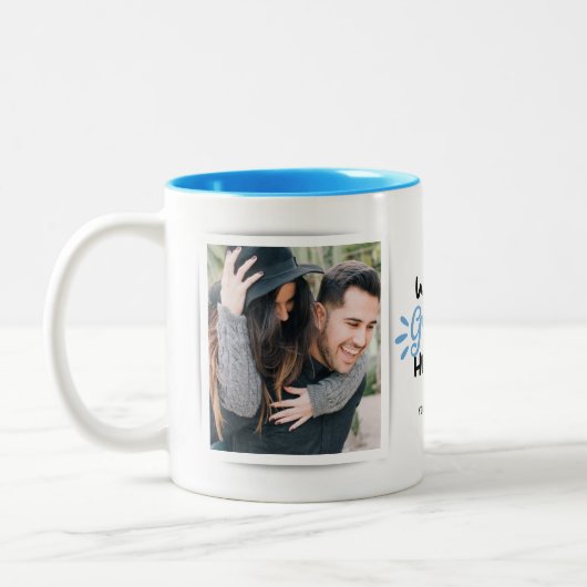 Meilleur Mari 2 Photo Mug à café à deux tons (Gauche)