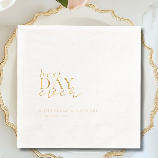 Meilleur Mariage Jour jamais Foil