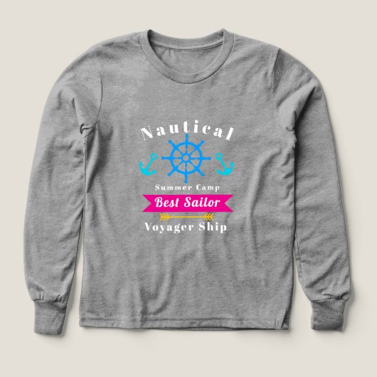 Meilleur marin nautique gris (Motif recto)