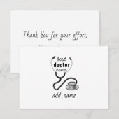 Meilleur Médecin Jamais Appréciation Merci Docteur (Devant / Derrière)