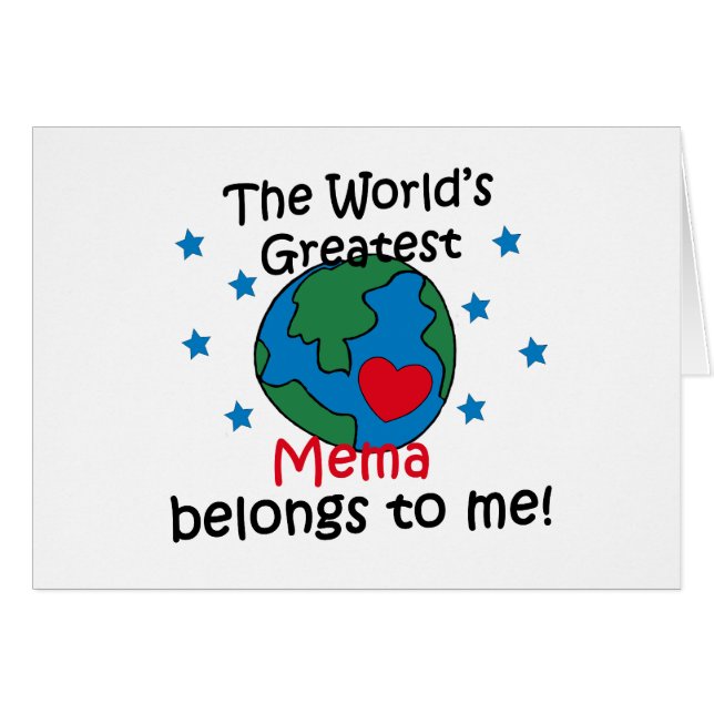 Meilleur Mema appartient à moi (Devant horizontal)