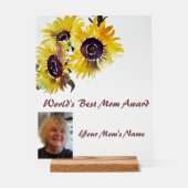 Meilleur Mère du monde Sunflowers (Recto)