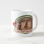 Meilleur Mignonne Drôle Photo Chien Papa Mug (Devant droit)