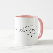 Meilleur Mimi Cute Calligraphy Café Mug (Devant droit)