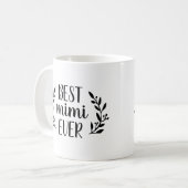 Meilleur Mimi Jamais Personnalisé Café Mug (Devant gauche)