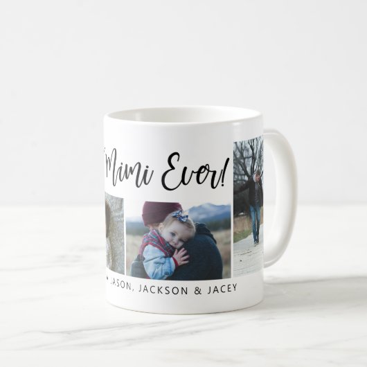 Meilleur Mimi Jamais Script Café Mug (Devant droit)