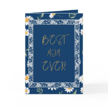 MEILLEUR MOM JAMAIS Floral carte de fête des mères