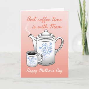 Meilleur moment pour le café est avec la carte pli