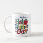 Meilleur mug cadeau d'appréciation pour enseignant (Gauche)