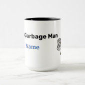 Meilleur Mug de Nom d'Éboueur (Centre)