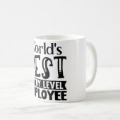 Meilleur Mug d'employés de niveau d'entrée (Devant droit)