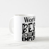 Meilleur Mug d'employés de niveau d'entrée (Devant gauche)