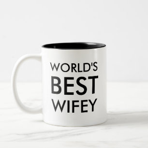 Meilleur Mug Wifey au monde Cadeau de la Saint V