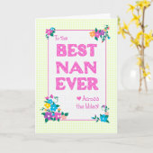 Meilleur Nan Jour des Mères à travers la carte Mil (Fleur jaune)