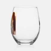 Meilleur Nana Jamais Photo Verre Vin Stemless (Droite)