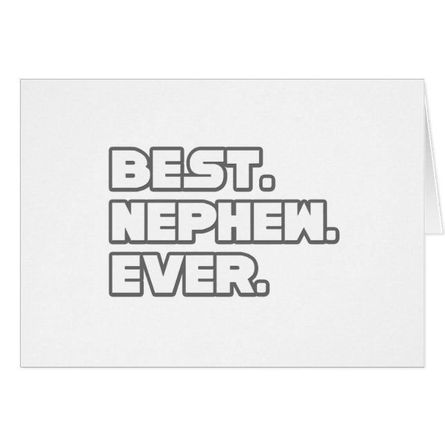 Meilleur Nephew jamais (Devant horizontal)