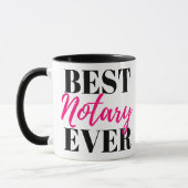 Meilleur Notaire jamais Mug (Gauche)