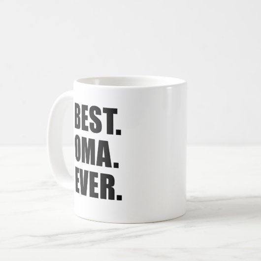 Meilleur Oma Jamais Mug (Devant gauche)