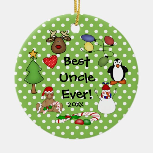Meilleur Oncle de Noël Ornement (Devant)