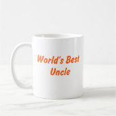 Meilleur oncle Mug du monde (Gauche)