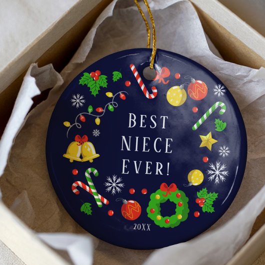 Meilleur ornement de Noël de la nièce
